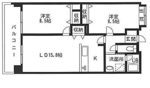 リヴィエール・イル【405号室】の間取り