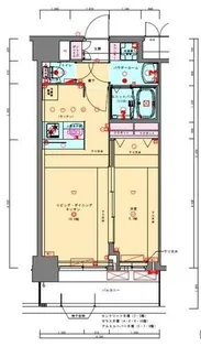 プレサンス兵庫ヴィアーレ【0405号室】の間取り