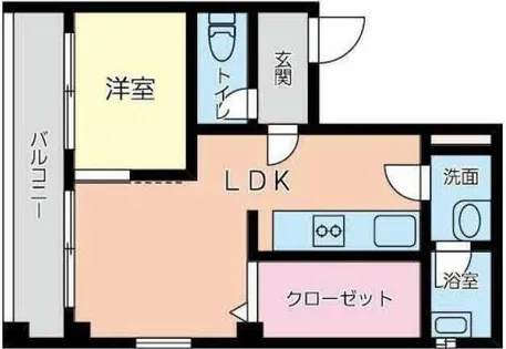 ラフィーネ門司港【2階】の間取り