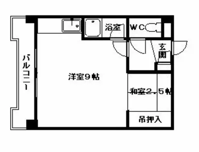 エスポワール16【208号室】の間取り