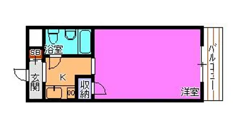 アクシス東加古川【3階】の間取り