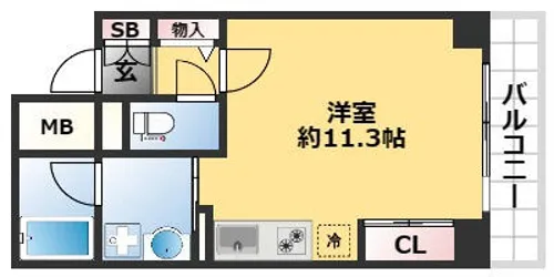 TKD北条口【6階】の間取り