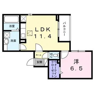 ヒカルサ明石土山【1階】の間取り