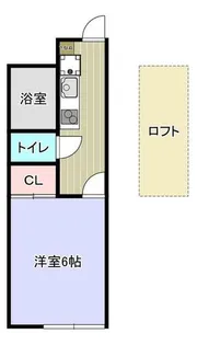 ハイツみらい【2階】の間取り