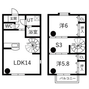 Bonheur【1階】の間取り