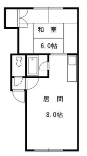 コーポ野中【103号室】の間取り