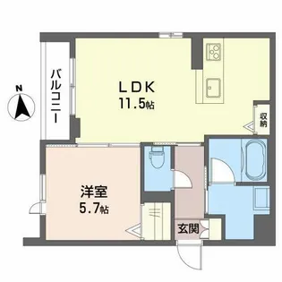 シャーメゾン南田辺【101号室】の間取り