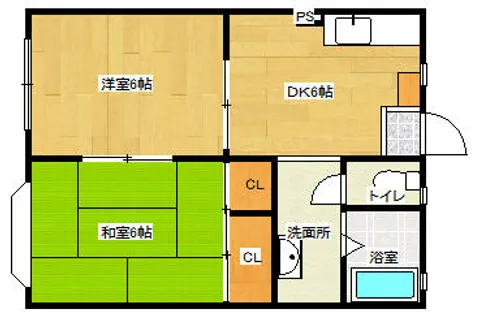 ベルエポックS【201号室】の間取り