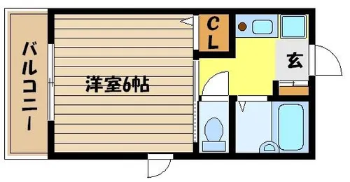 サンハウス御影本町【2階】の間取り
