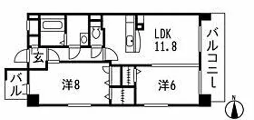 レカン【3階】の間取り