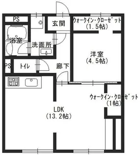 プラムハイツ【206号室】の間取り