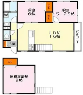 サンシャイン唐崎【2階】の間取り