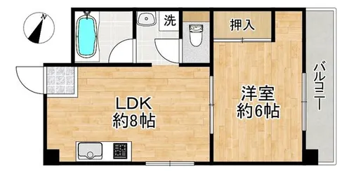 グレイス・アムール【503号室】の間取り