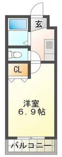 FLAT5 瓜生【209号室】の間取り