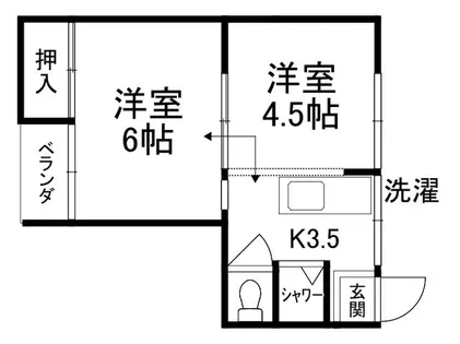 砂川荘【2階】の間取り