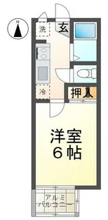 COCORU【206号室】の間取り