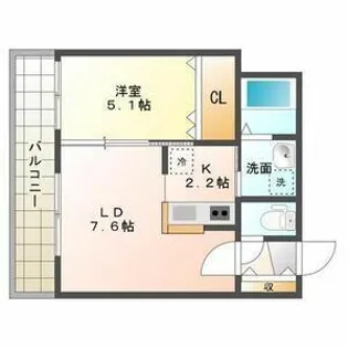 セブンスコートN14【606号室】の間取り