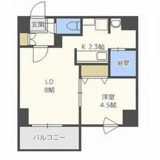 善友BLD【503号室】の間取り
