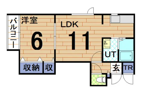 ヴェルジェメゾン【2階】の間取り