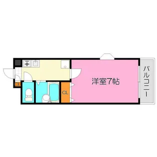 アベニューリップル長田Ⅰ【6階】の間取り