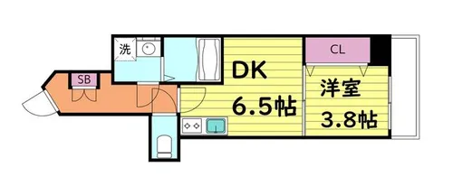GARDENIA城東【1階】の間取り