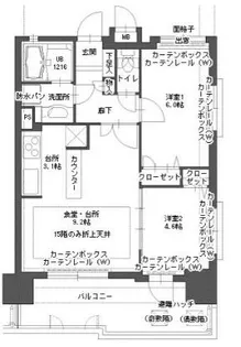 アクタス博多Vタワー【13階】の間取り