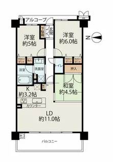 メイツ西院ラヴィネス【5階】の間取り