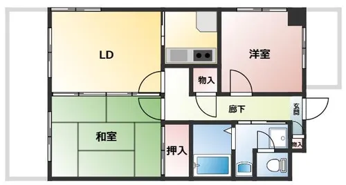 セ・ラ・ヴィ山手【901号室】の間取り