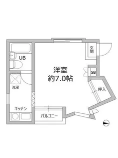 レジデンス武庫之荘【4階】の間取り