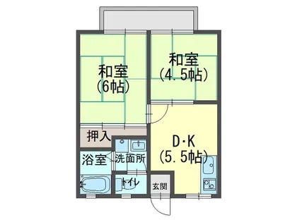 フォレストバード【1階】の間取り