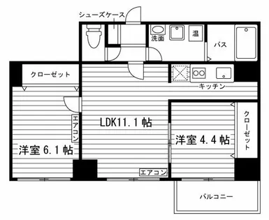 ルラシオン北7条【1301号室】の間取り
