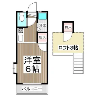 セーヌ千早Ⅳ【101号室】の間取り