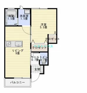 GRANDSTAGE 蒲原【Ⅱ-101号室】の間取り