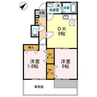 KAISEIKAN【102号室】の間取り