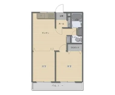メゾンドタカ【406号室】の間取り