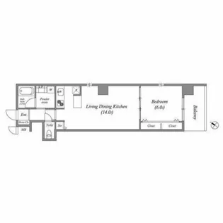 Broad阿倍野阪南町Residence【0202号室】の間取り