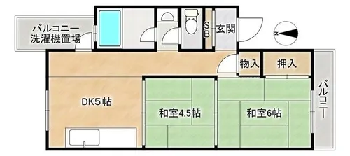 第1ナツメマンション【4階】の間取り