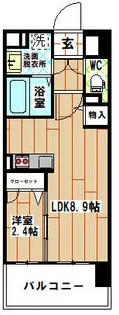 アピアランス歯大前【8階】の間取り