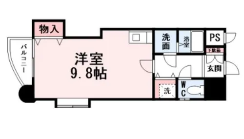ギャラン小文字【801号室】の間取り