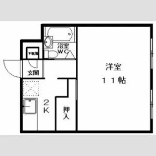 グランメール北2条【407号室】の間取り