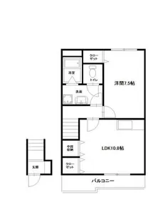 ハイステージIS【2階】の間取り