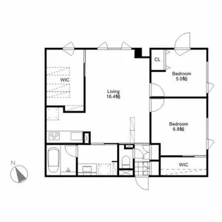 Le Jardin de MIYANOMORI【3階】の間取り