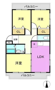 リバーサイドレジデンス【302号室】の間取り
