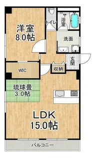 レジデンス向陽【4階】の間取り