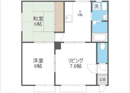 幸和ハイツ【201号室】の間取り