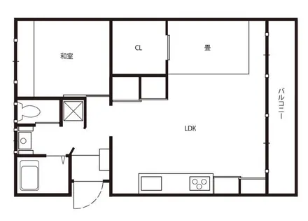 油山団地19棟【206号室】の間取り