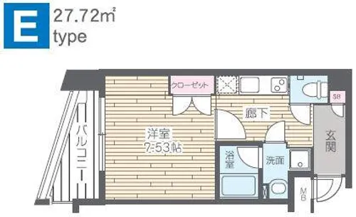 HF烏丸鞍馬口レジデンス【0501号室】の間取り