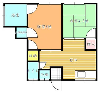 松本アパート【5号室】の間取り