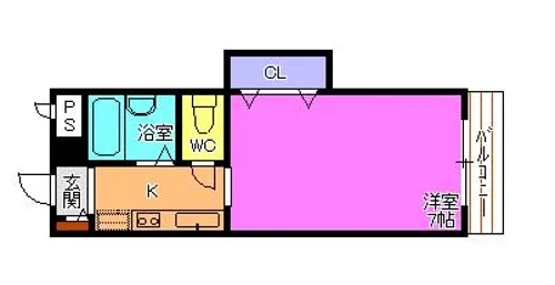 ジュネス新在家【2階】の間取り