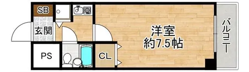 ホーユウコンフォルトステーションプラザ神戸西【603号室】の間取り